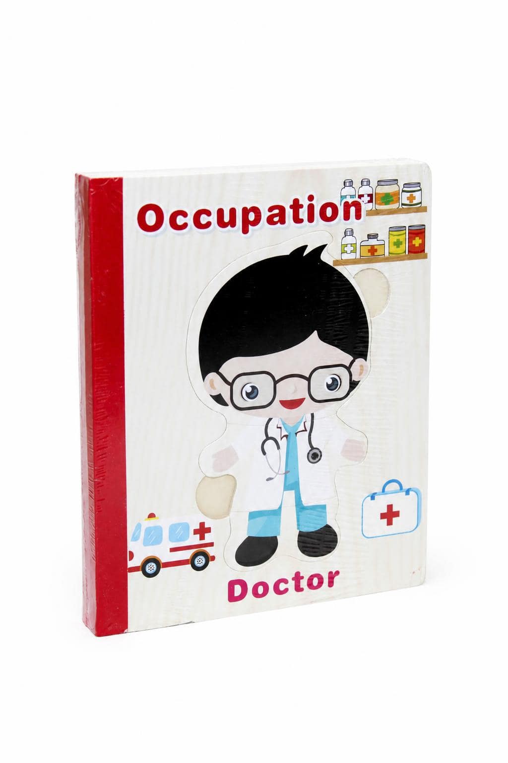 41ab6d2e-ad6f-4677-9cd1-40208a8ba6d9-1.jpg كتاب بزل خشبي إنكليزي للمهن - Doctor موديل 8271241 - الصورة 1