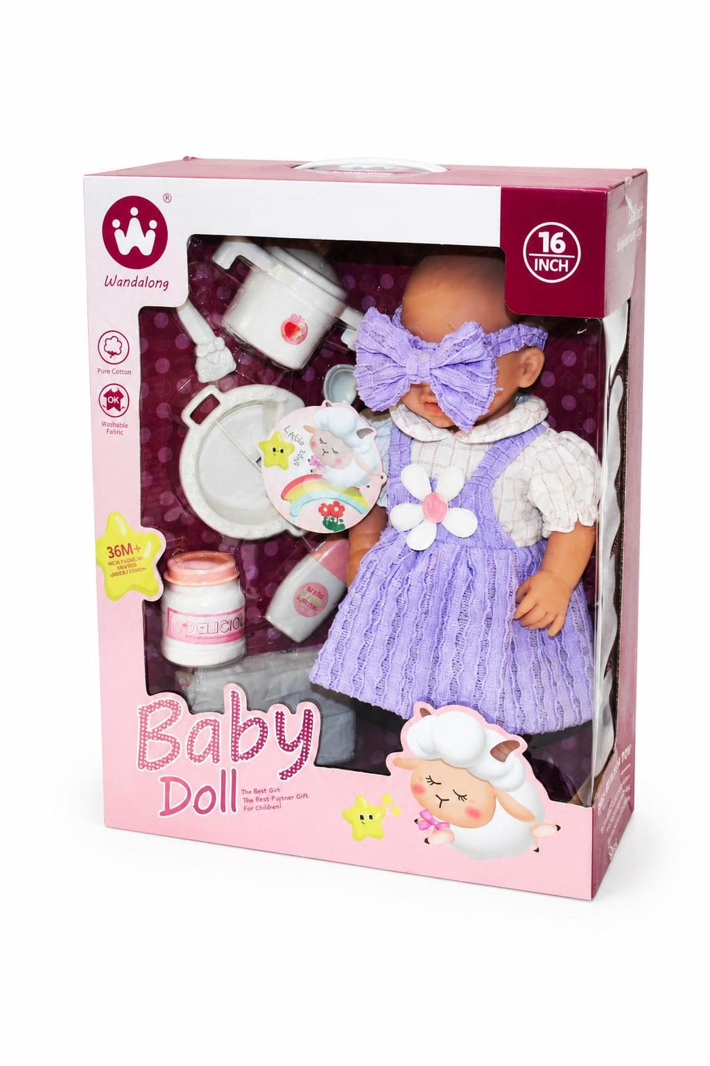a9e7cb3e-0dad-4f55-bca7-2d4fcf9b1310.jpg دمية بيبي سيليكون Wandalong 16 INCH مع 6 قطع - 3986107 - الصورة 1