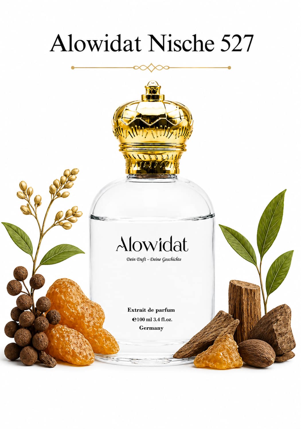 86ff1896-c5ee-4a09-b7e4-ecafbee590ff (1) عطر للجنسين Alowidat Nische 527 – شرقي خشبي بلمسة عود وعنبر دافئة - الصورة 1