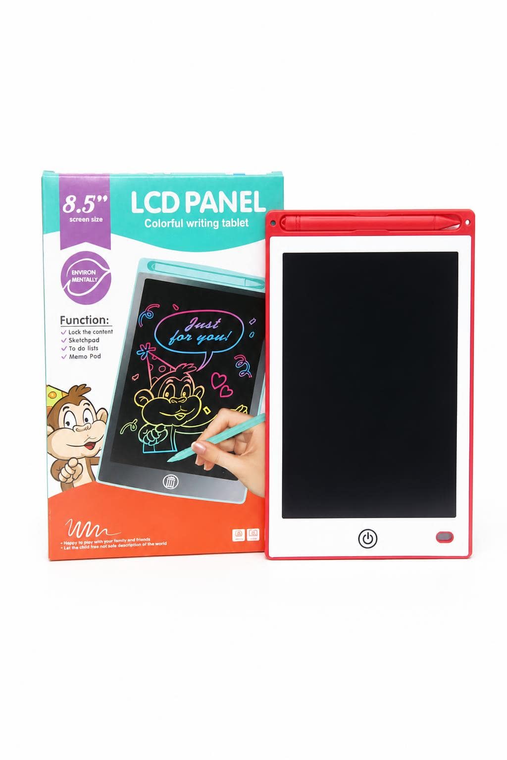 d83f6316-40e1-4820-85ce-dea8d1dc4f13.jpg تاب كتابة ورسم LCD TABLET 8.5 انش مع قلم - موديل 16363 - الصورة 1