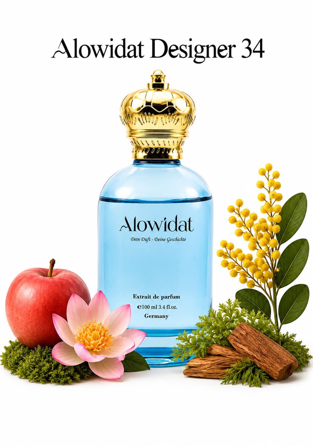 e88ef3ac-2aa8-45c8-b455-734f15edc986 عطر رجالي Alowidat Designer 34 – فاكهي زهري بلمسة خشبية عنبرية - الصورة 1