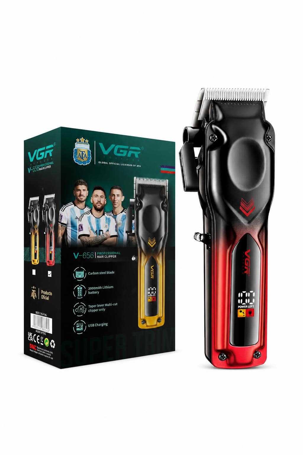 4c002a9d-0004-40e8-b317-1314b3343642.jpg ماكينة حلاقة VGR V-656 بشاشة LED وبطارية 400 دقيقة - الصورة 1