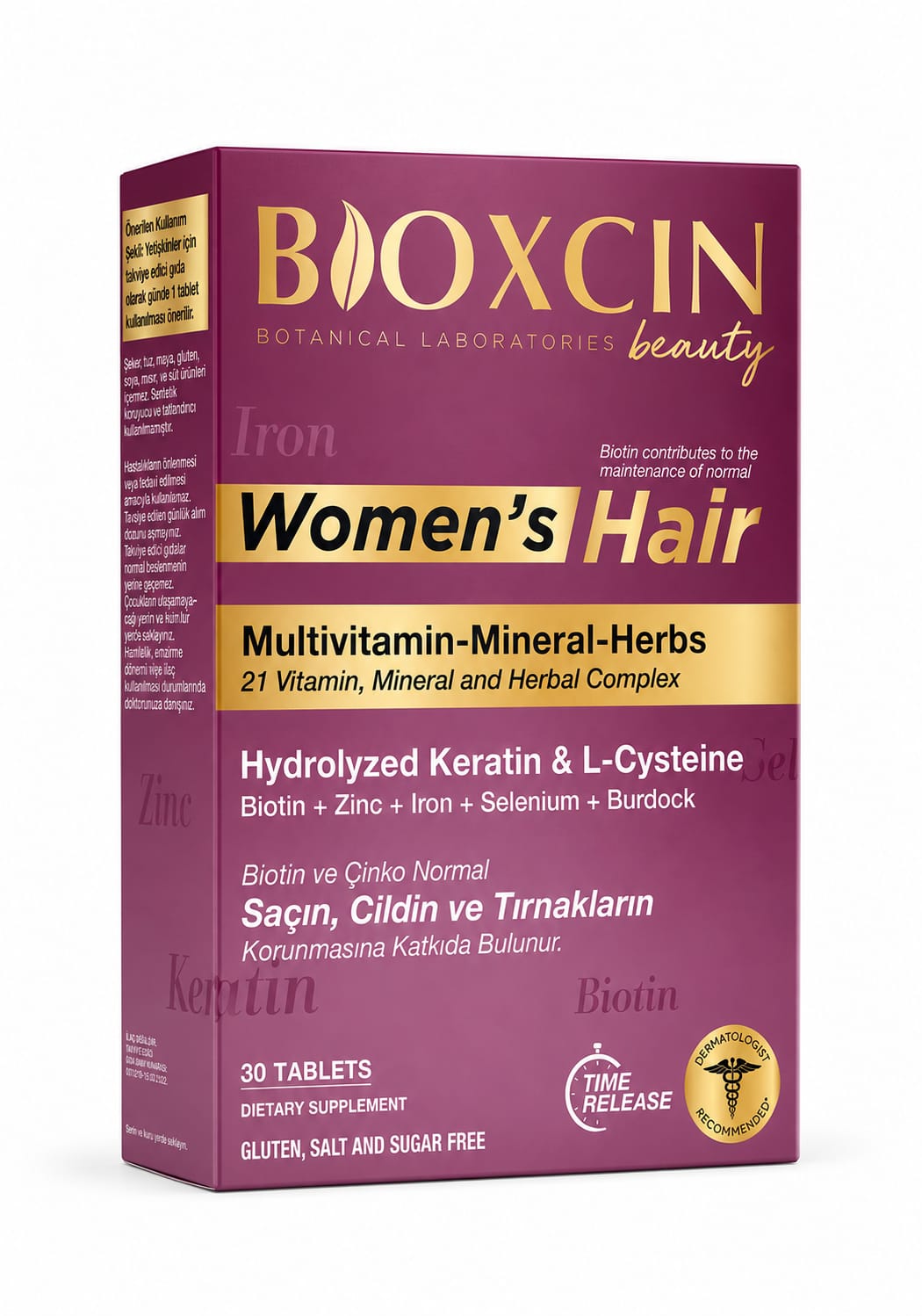 77 حبوب Bioxcin Women’s Hair Tablet لدعم الشعر والبشرة والأظافر – 30 قرص - الصورة 1