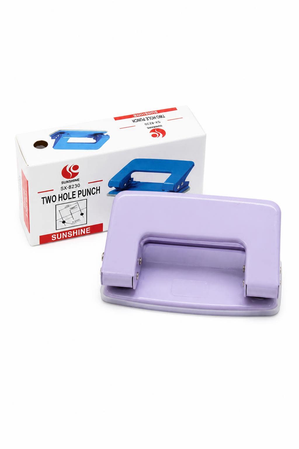 24de1f3e-3b47-4b22-8dfb-84994c925cb7.jpg ثقابة ورق معدنية SUNSHINE ثنائية الفتحات بنفسجية 8698090 - الصورة 1