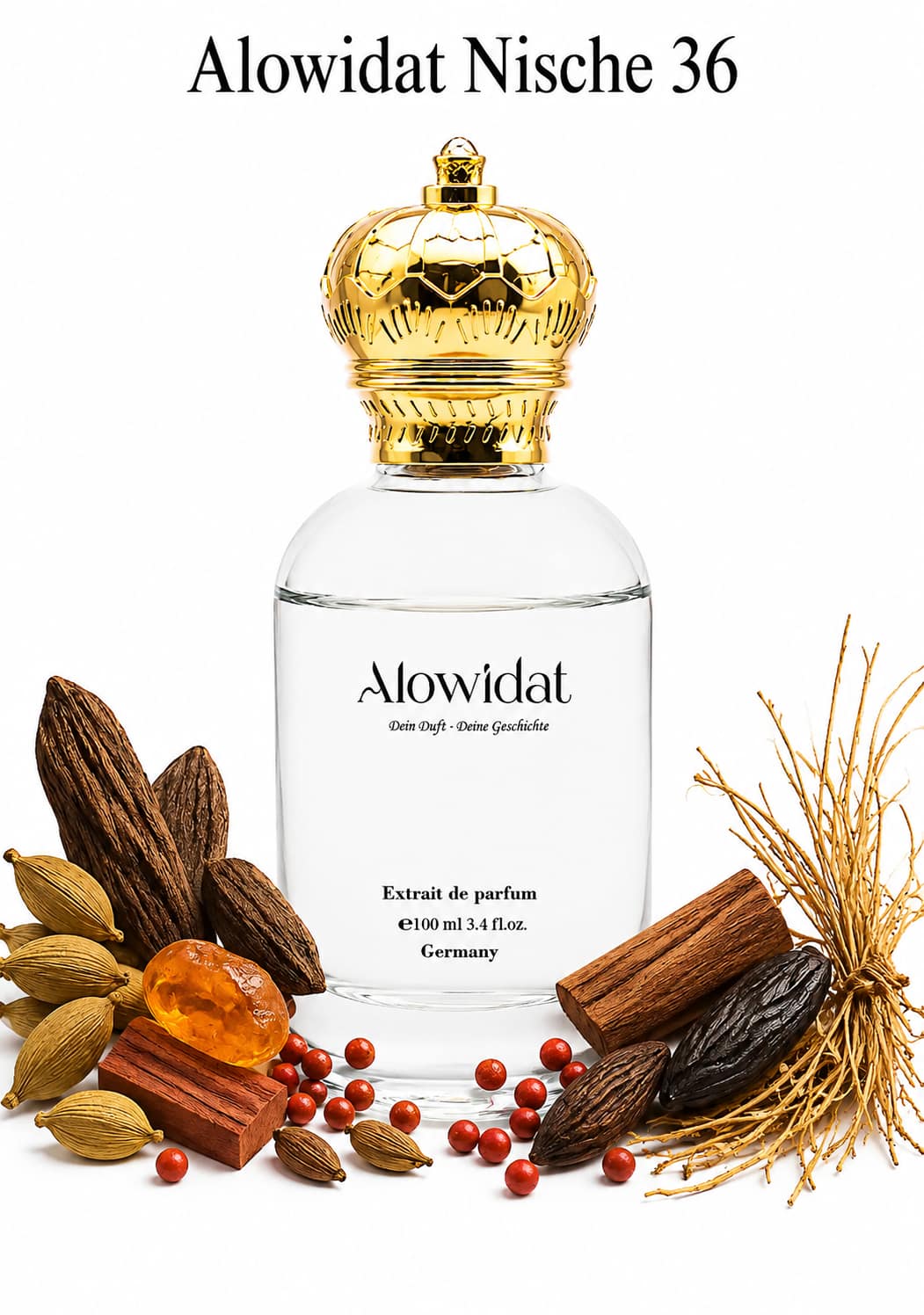398db5ca-2f8a-47fa-a491-95b4acc794bc عطر للجنسين Alowidat Nische 36 – خشبي عنبري بلمسة تونكا دافئة - الصورة 1