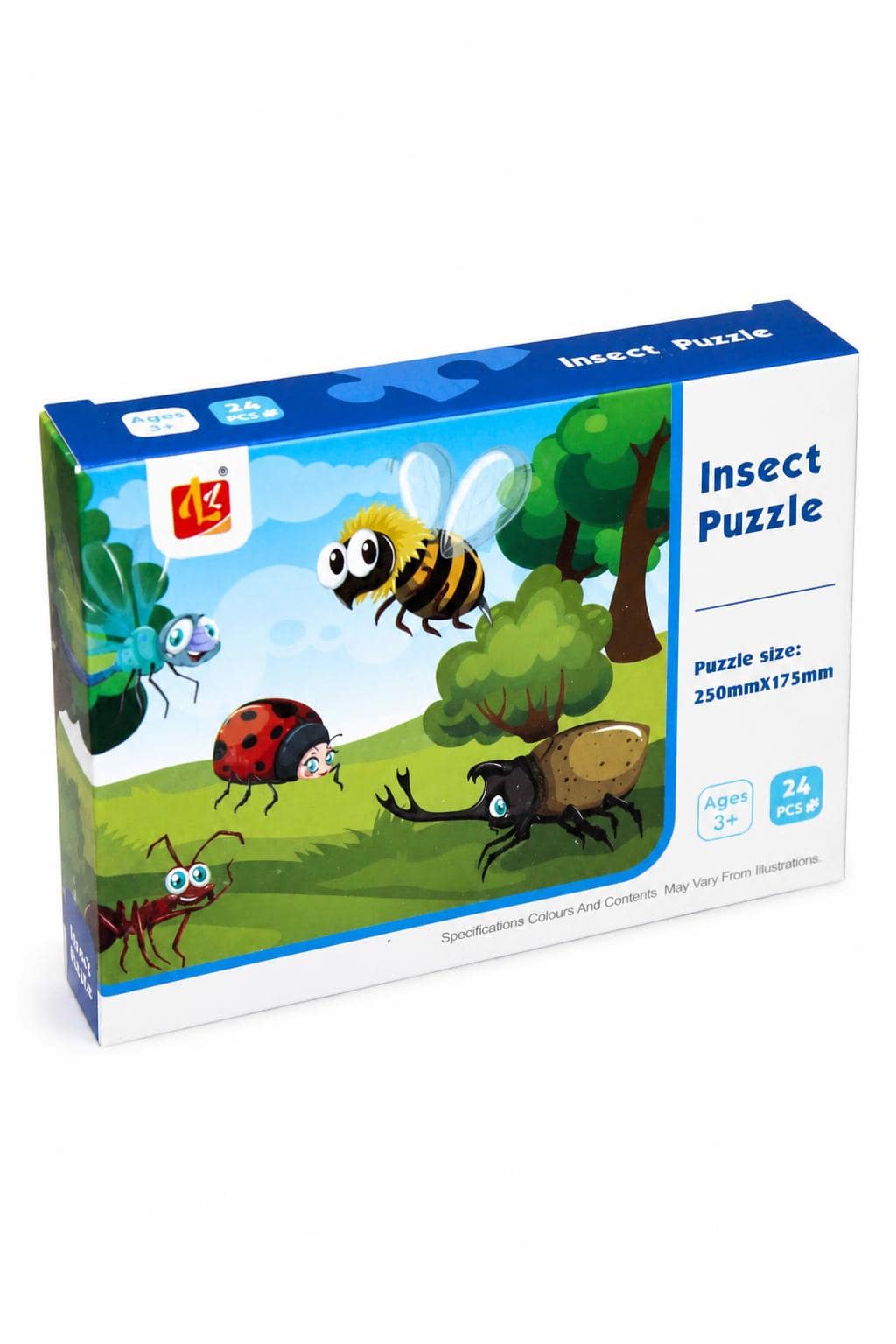 5fd78b75-82d2-473f-99c0-c43d921c5bd2.jpg علبة بزل Insect Puzzle 24 قطعة لعمر 3+ - موديل 3247822 - الصورة 1
