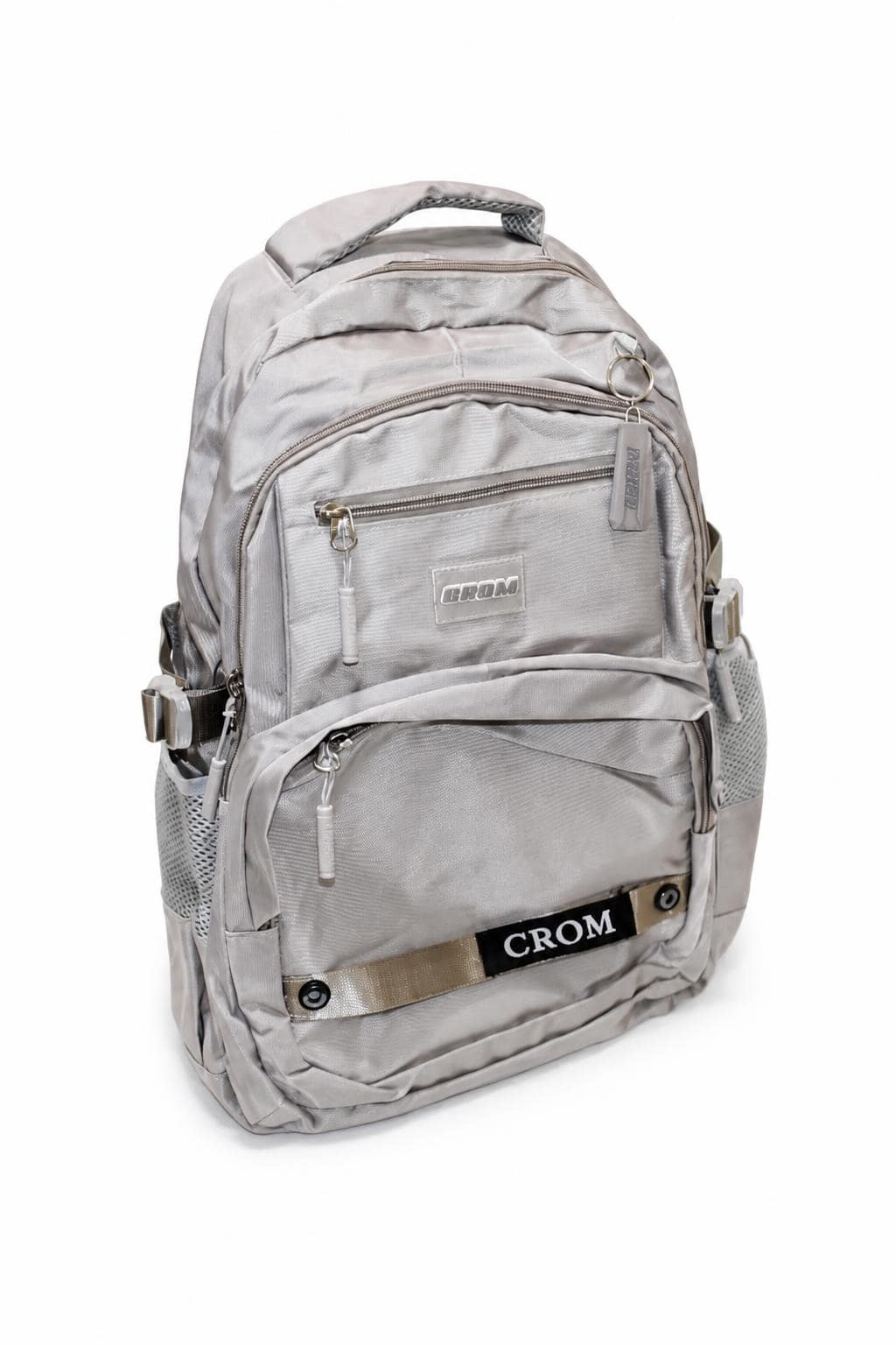 cb7b8c38-d832-4fa2-a397-0506728f3326.jpg حقيبة مدرسية CROM قياس 18 رمادية متعددة الجيوب - 4588333 - الصورة 1