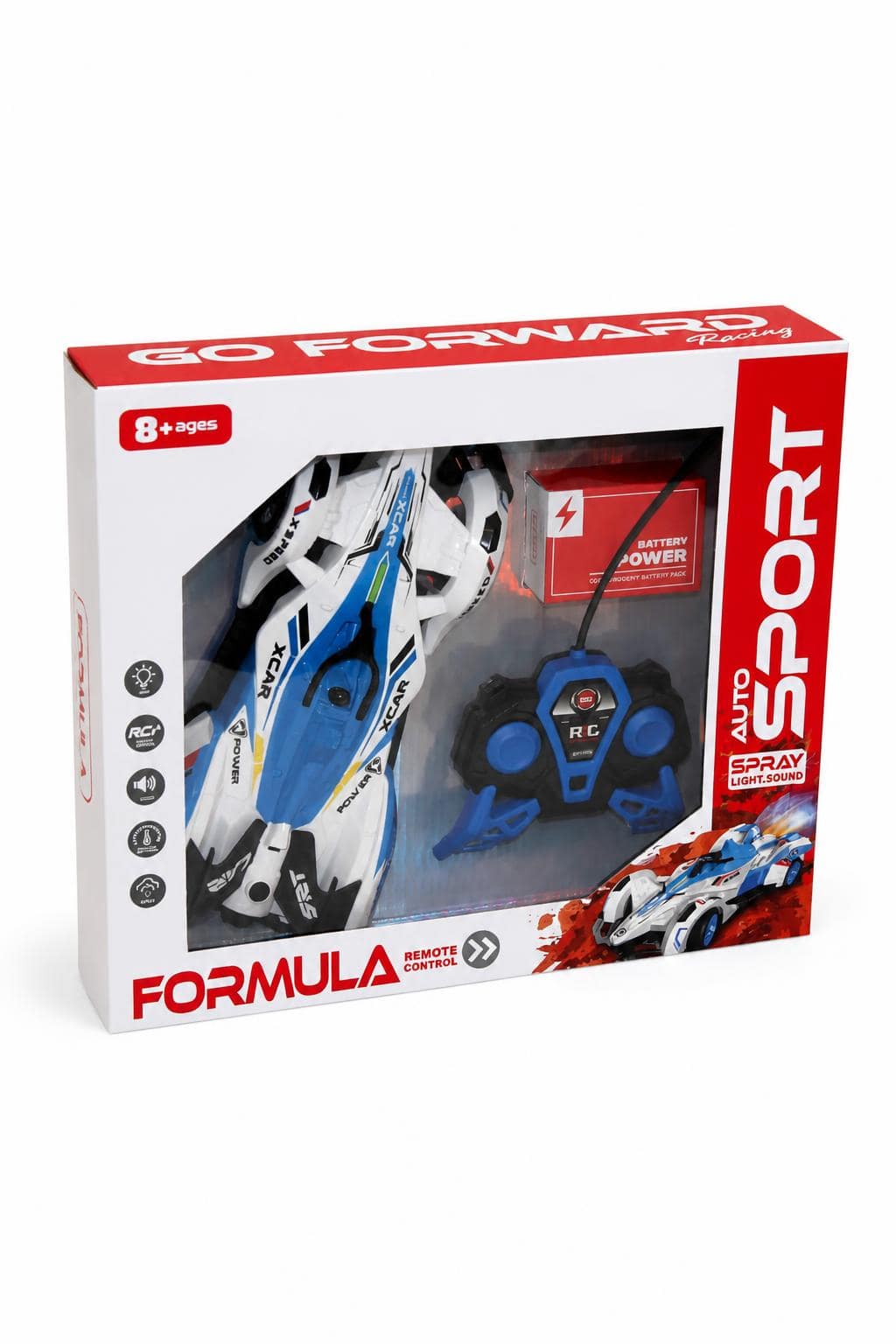 f34e4ee2-5a66-4747-a4e4-2d472bc9d608.jpg سيارة FORMULA تحكم قابلة للشحن 5203129 بضوء وصوت ورذاذ - الصورة 1
