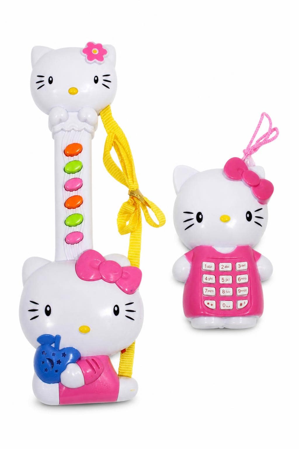1b840dfa-291c-492c-84e7-0b99e0704580.jpg لعبة جيتار موسيقي HELLO KITTY مع موبايل للأطفال 3+ - 10445 - الصورة 1