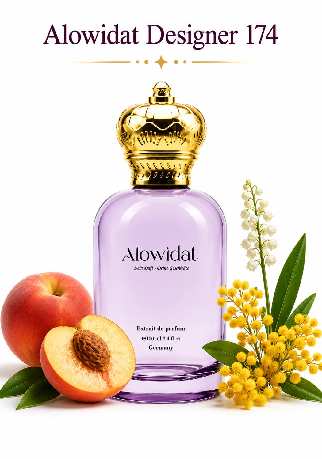 00d43991-5b18-4795-b4fb-d4ede968a36c عطر نسائي Alowidat Designer 174 – فاكهي زهري بلمسة مسكية كريمية - الصورة 1