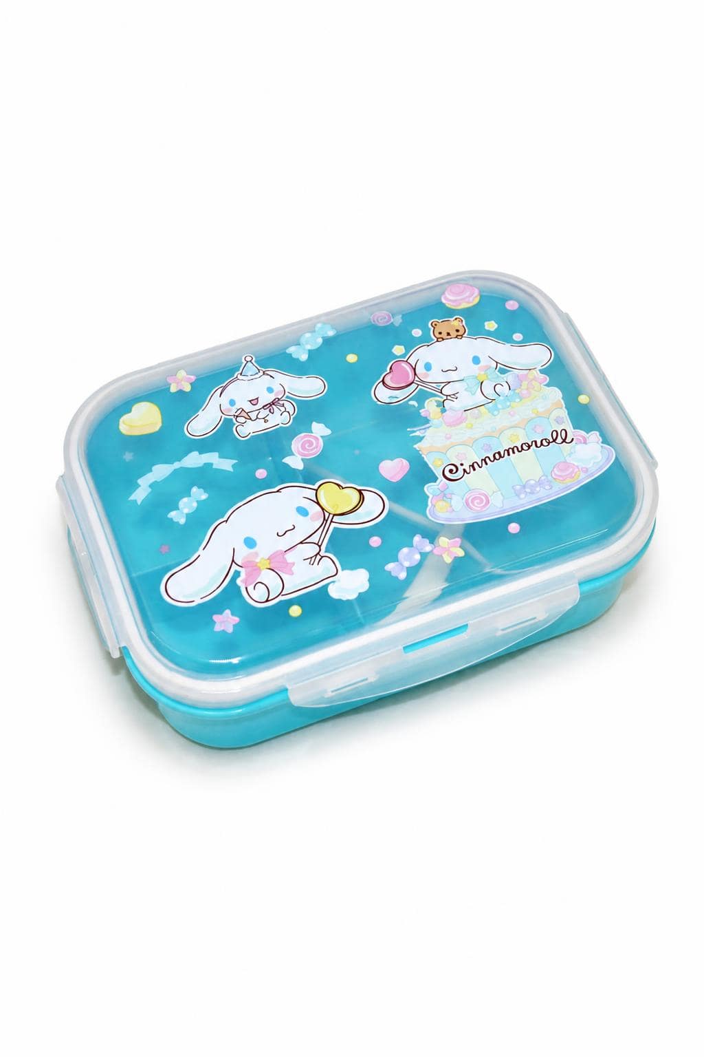 8fcbc556-b503-487d-a8a5-5d79d97428ae.jpg حافظة طعام بلاستيكية Cinnamoroll زرقاء موديل 3508865 - الصورة 1
