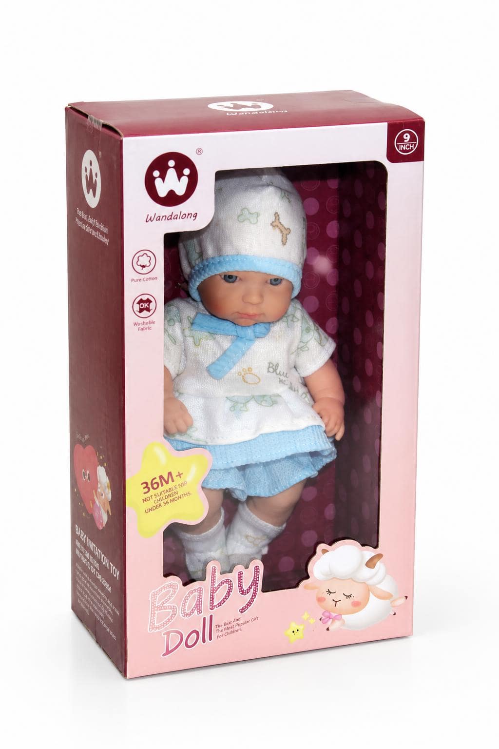 52dc3256-9b56-47e2-9c6e-6059f37495b5.jpg دمية بيبي سيليكون Wandalong 9 INCH لعمر 36M+ - 6418441 - الصورة 1