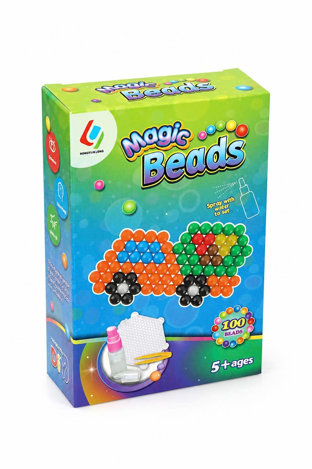 39080268-cca7-441b-a274-9f2827cd234e.jpg لعبة Magic Beads للخرز المائي 100 خرزة - موديل 5240905 - الصورة 1