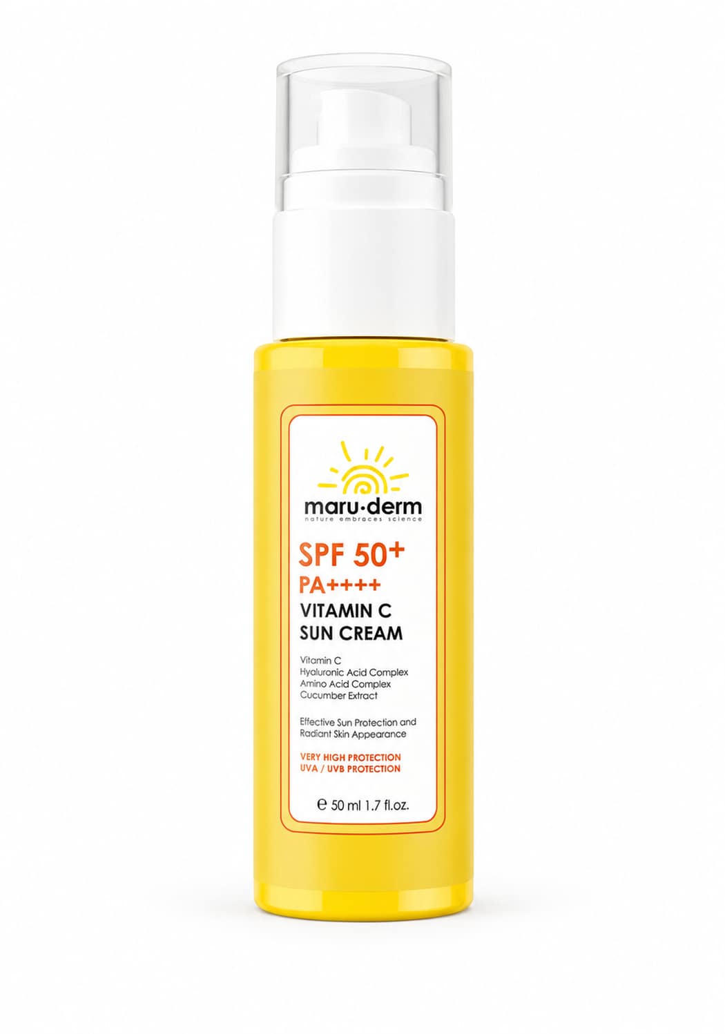 90d9c474-cf9b-4f45-93b7-dfd8786b69bb واقي شمس ماروديرم بفيتامين C SPF 50+ – إشراقة وترطيب | 50 مل - الصورة 1