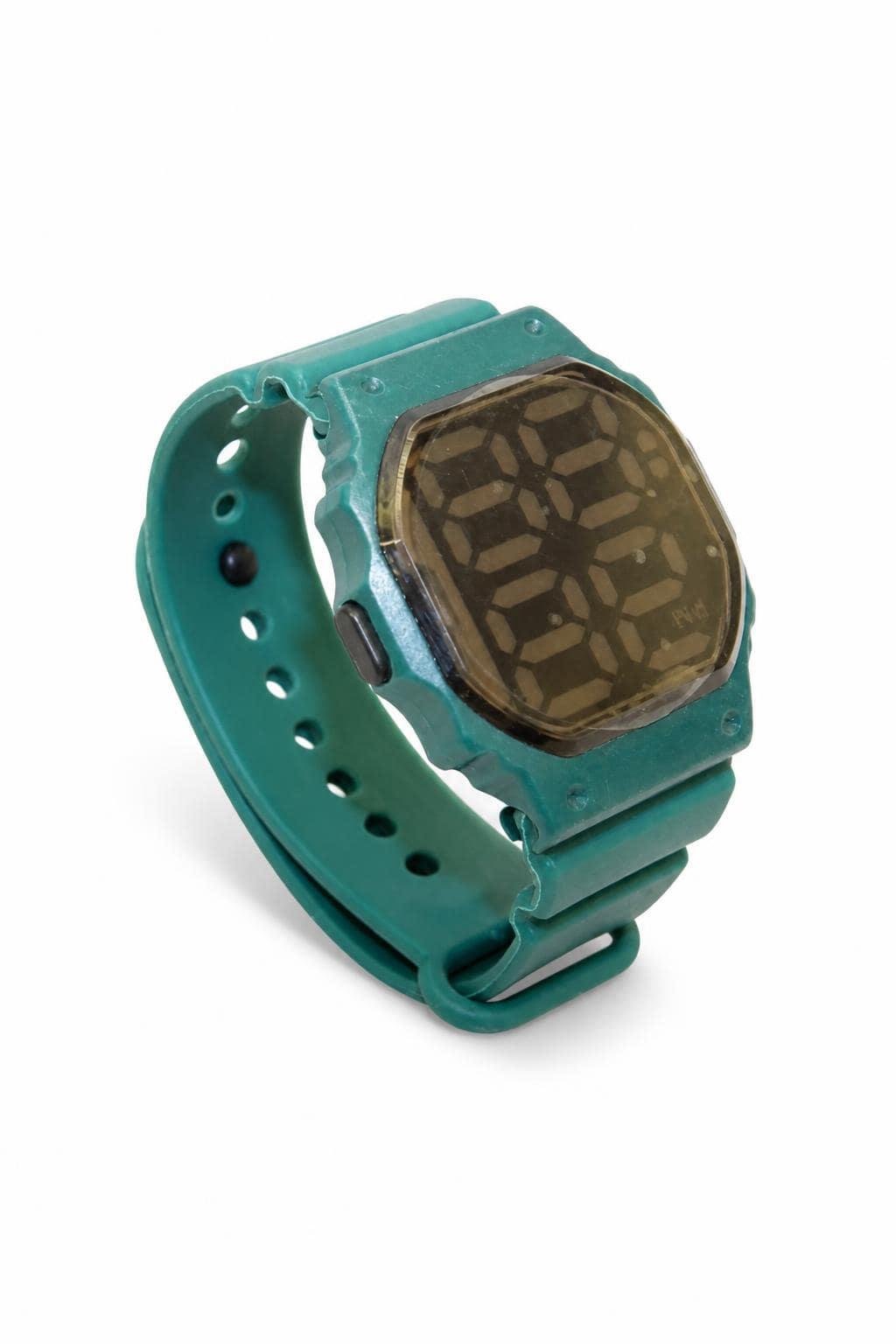 ae130a69-e882-4a3b-9342-66b76e58f338.jpg ساعة أطفال رقمية بسوار سيليكون تركوازي - موديل 12293 - الصورة 1