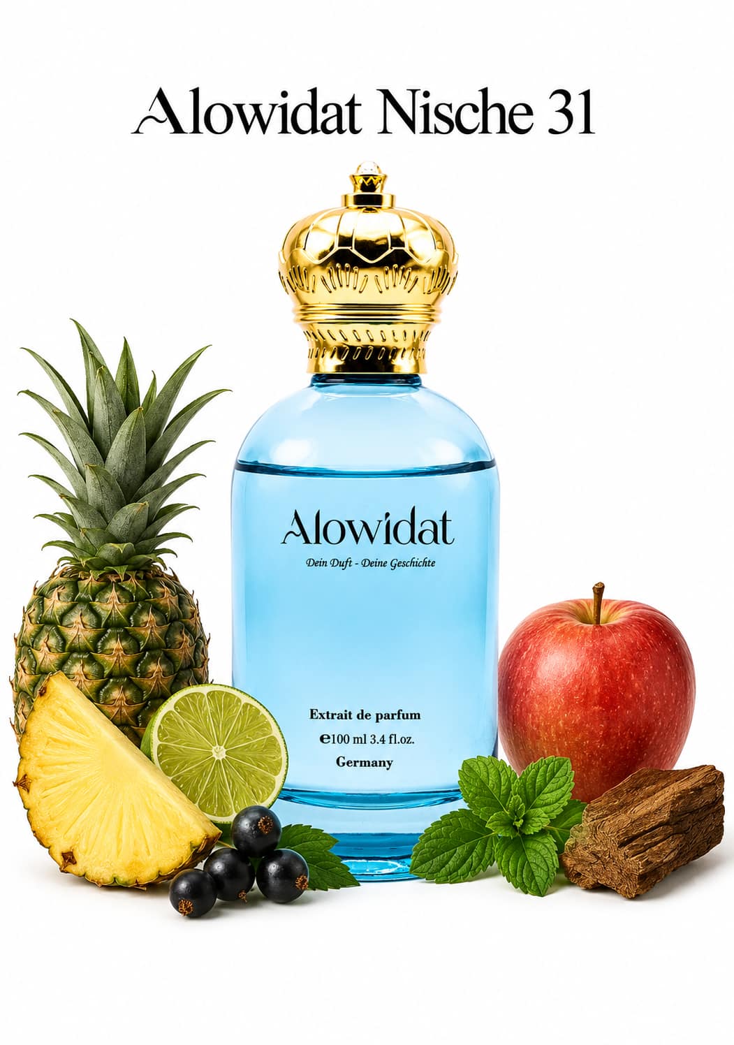 d8a9f7a7-9f87-468d-8d51-26f16ab25cfd عطر رجالي Alowidat Nische 31 – فاكهي عطري بلمسة خشبية مسكية - الصورة 1