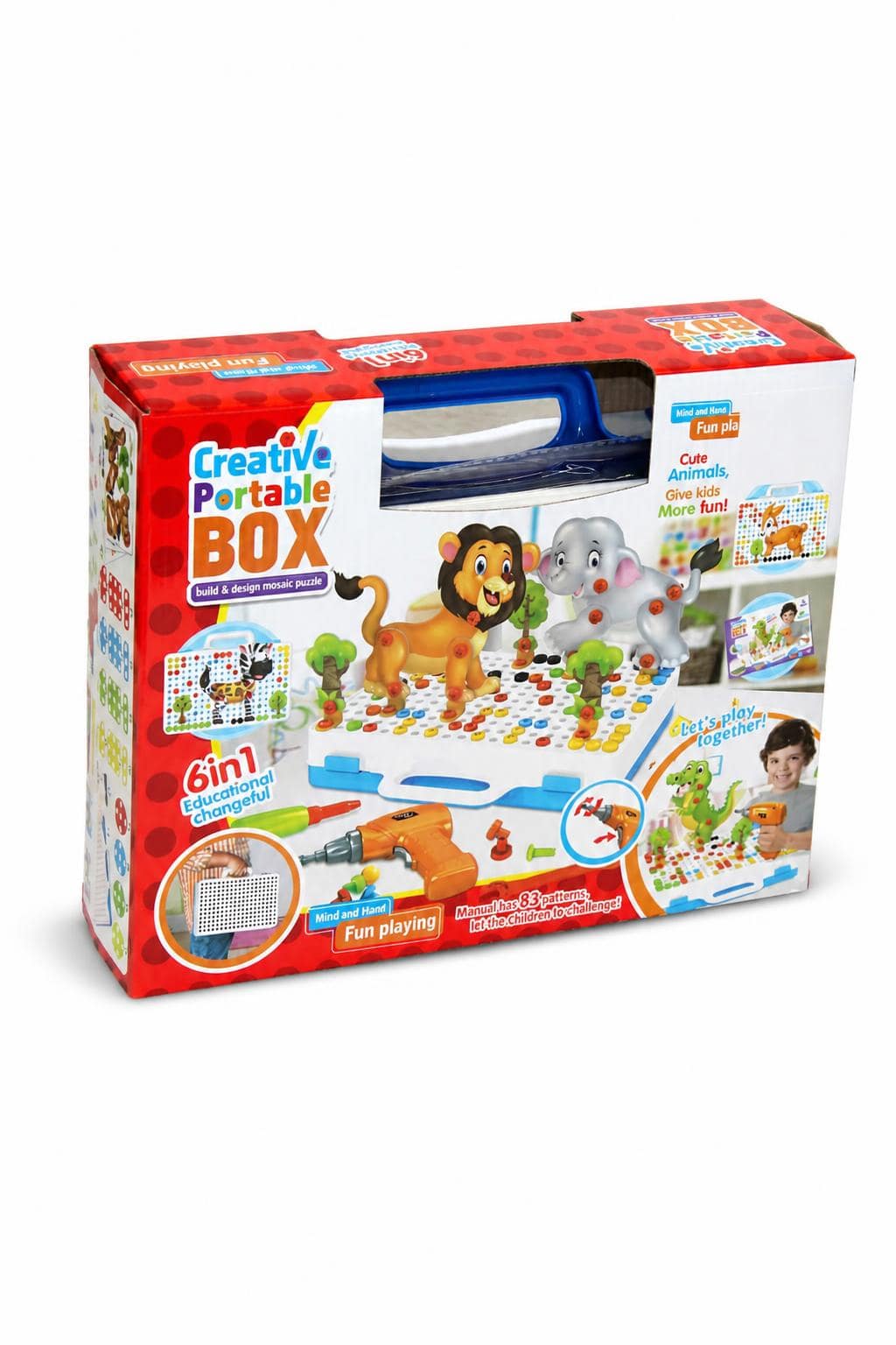 21386423-ae3e-4578-b054-8e0b4d79a28c.jpg لعبة ميكانو Creative Portable Box 263 قطعة - موديل 9169173 - الصورة 1