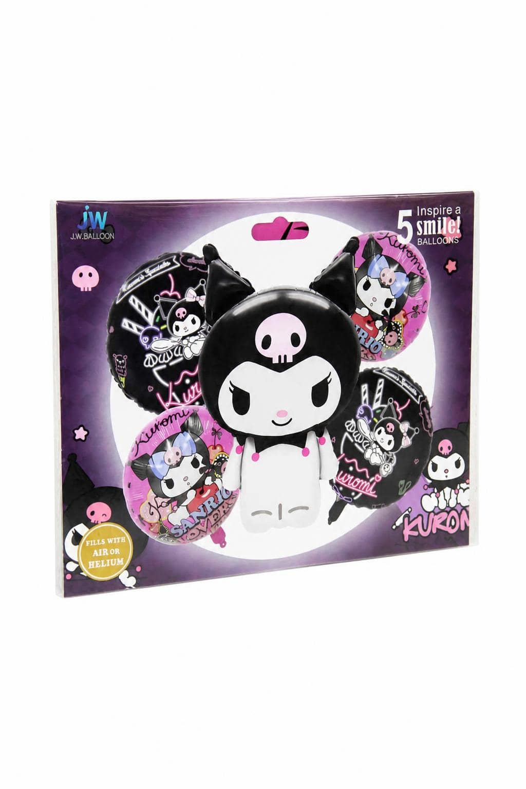 00ac4f9b-32f2-45e1-9358-3d344706e6d4.jpg باكج بوالين Kuromi من J.W.BALLOON، 5 قطع - موديل 9440733 - الصورة 1