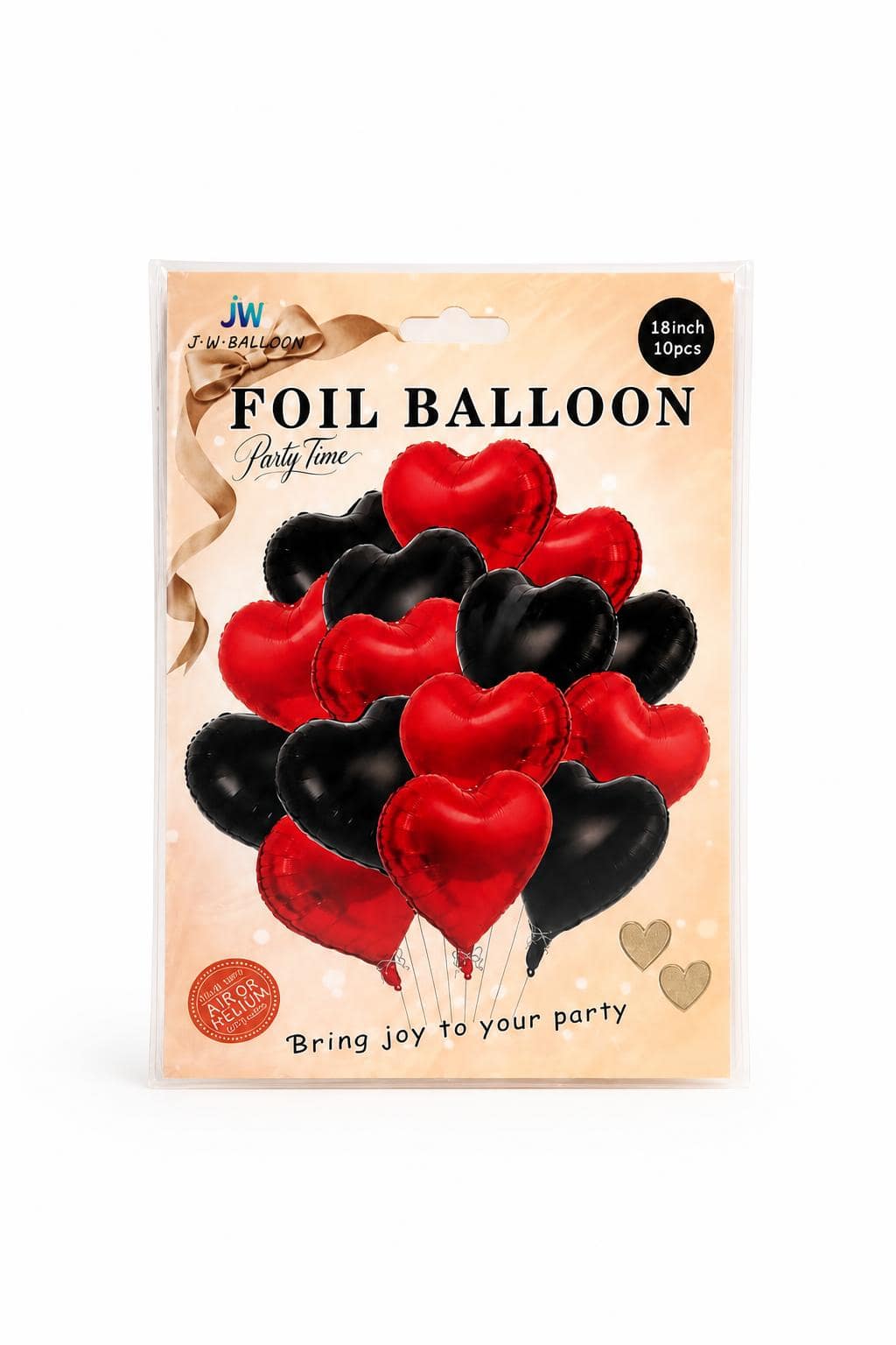 8341c0ad-f87d-4251-b82a-fde7e7432747.jpg باكج بوالين فويل قلوب J.W-BALLOON 18 إنش 10 قطع موديل 4037467 - الصورة 1