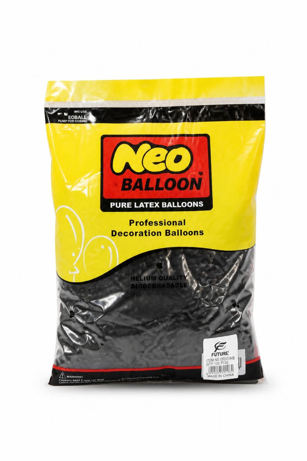 b916a4c0-2e5b-4d91-b171-e150a2b12d8d.jpg كيس بالونات Neo Balloon لاتكس أسود 50 بالون - 1700217 - الصورة 1