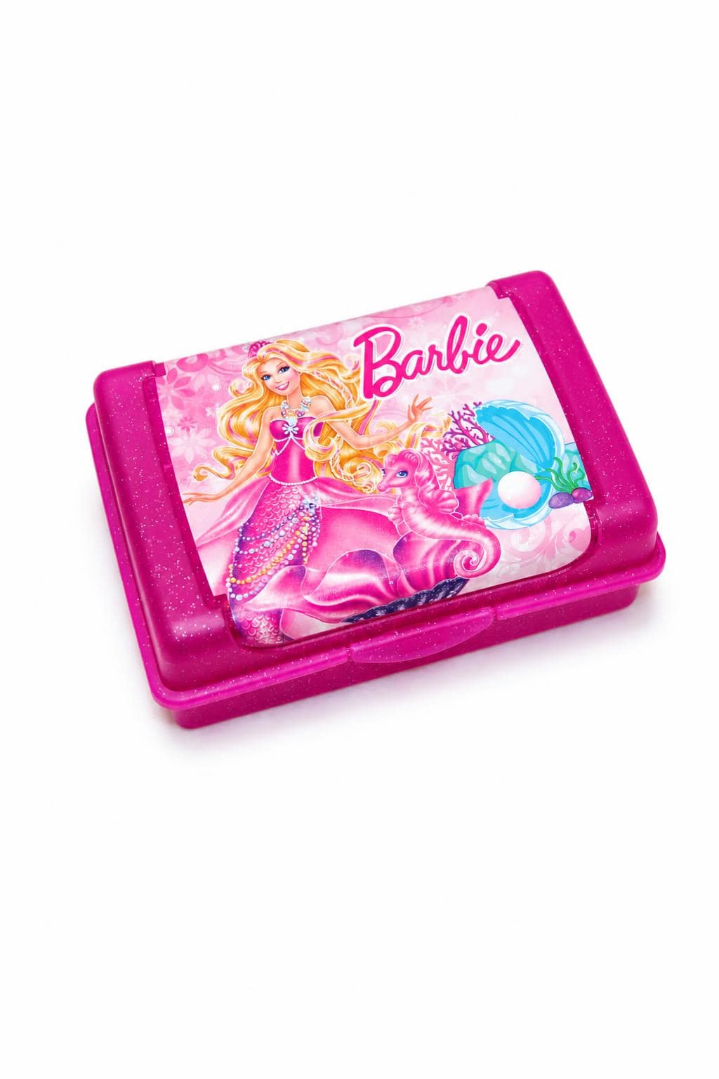 b5aa463e-5a0b-42a5-8375-776172d2485a.jpg حافظة طعام بلاستيكية مبرقة برسمة Barbie - 1032280 - الصورة 1