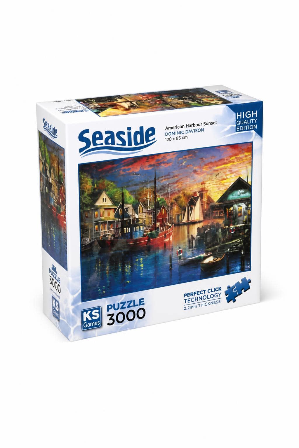 71c2e618-1643-4a76-824f-dacf0a395e18.jpg بزل KS Games Seaside American Harbour Sunset 3000 قطعة - موديل 16318 - الصورة 1