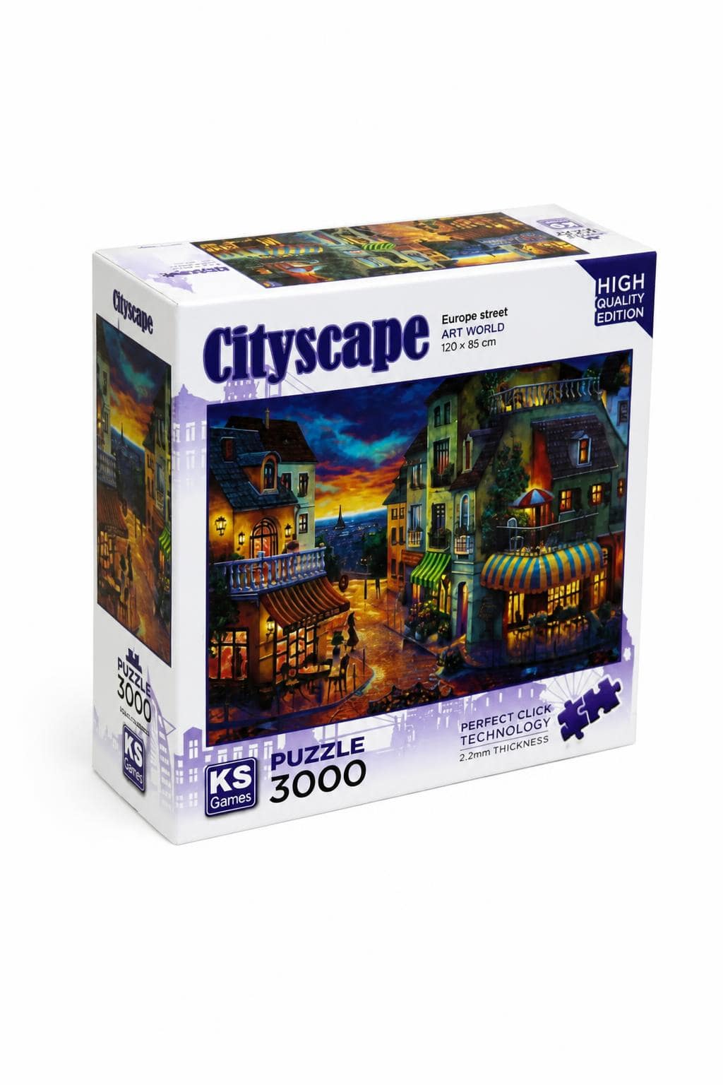 79cccdb1-e608-47a7-8d25-080889e8ee51.jpg بزل KS Games Europe street 3000 قطعة - موديل 16320 - الصورة 1