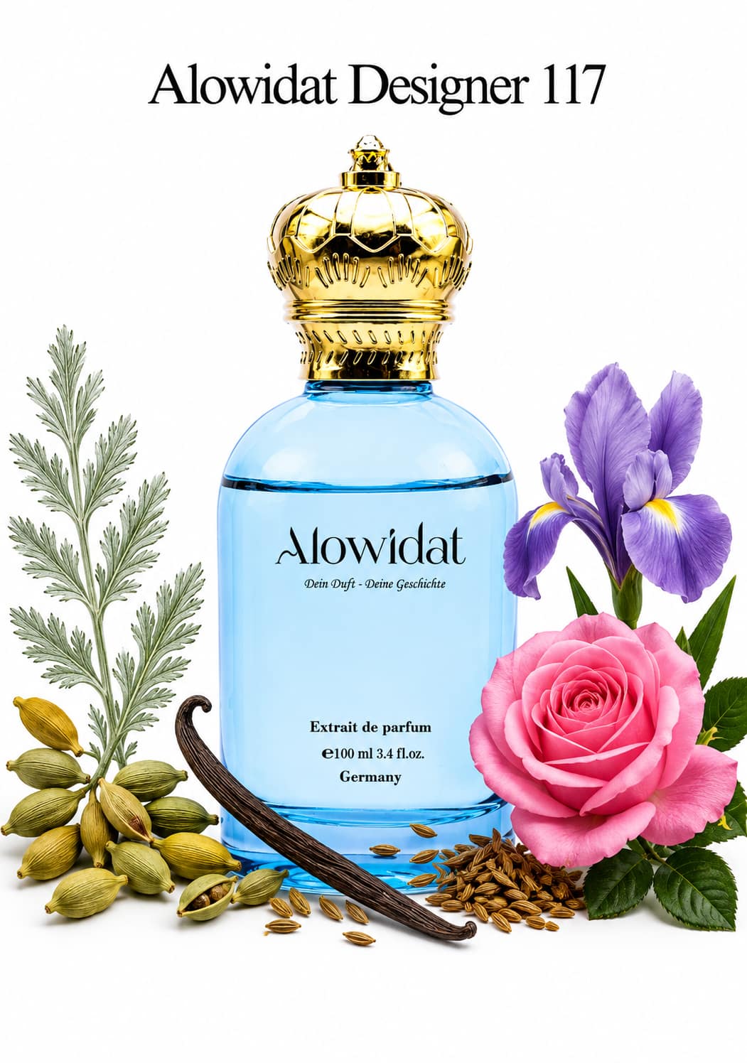 43bd5f53-b420-40c9-8f4c-74e806767f81 عطر رجالي Alowidat Designer 117 – عطري متبّل بلمسة فانيليا خشبية دافئة - الصورة 1