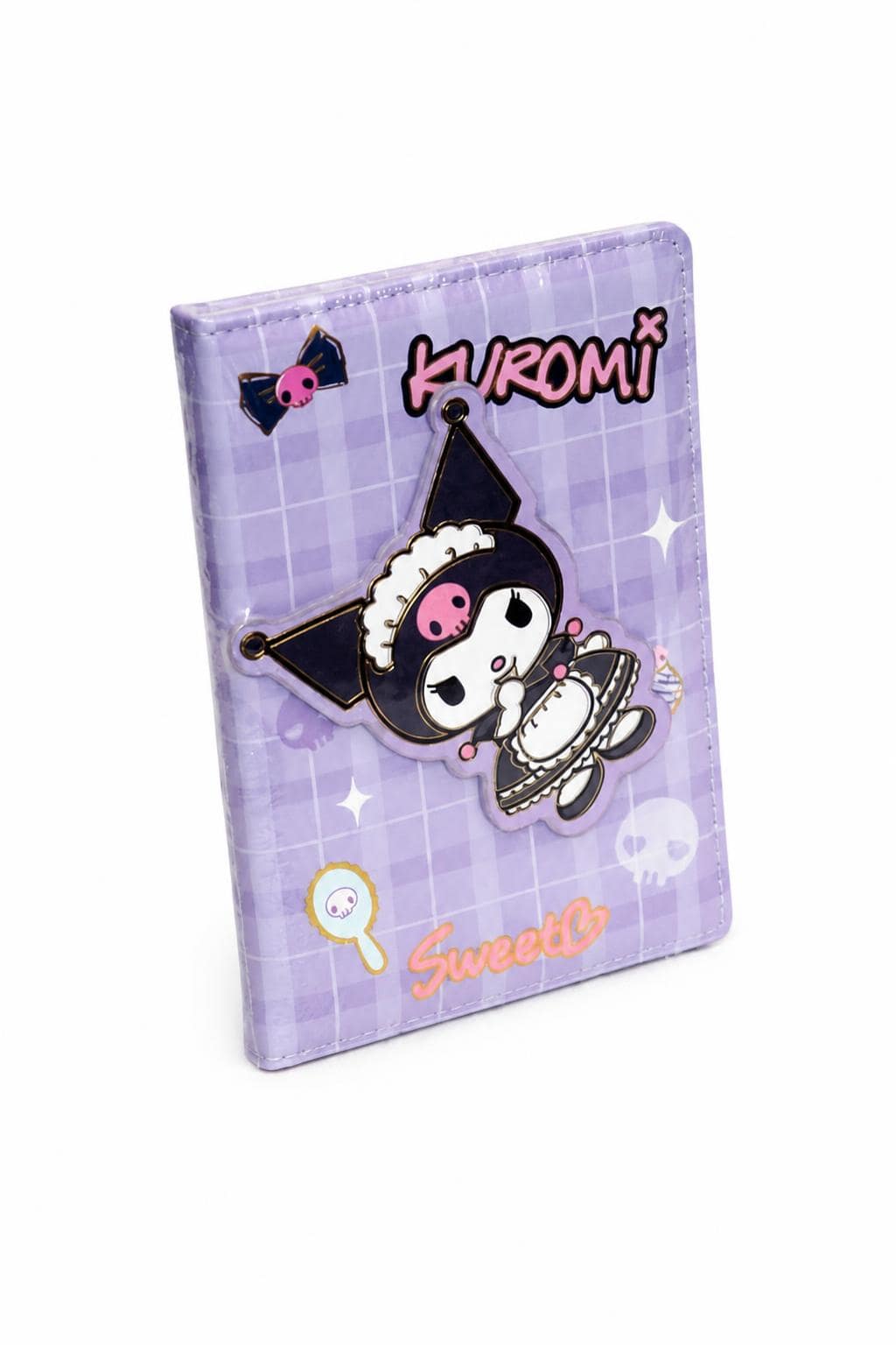 ecd45b29-d042-402f-b1dc-208936b2ffff.jpg دفتر ذكريات نوت بوك Kuromi بصورة نافرة - موديل 14205 - الصورة 1