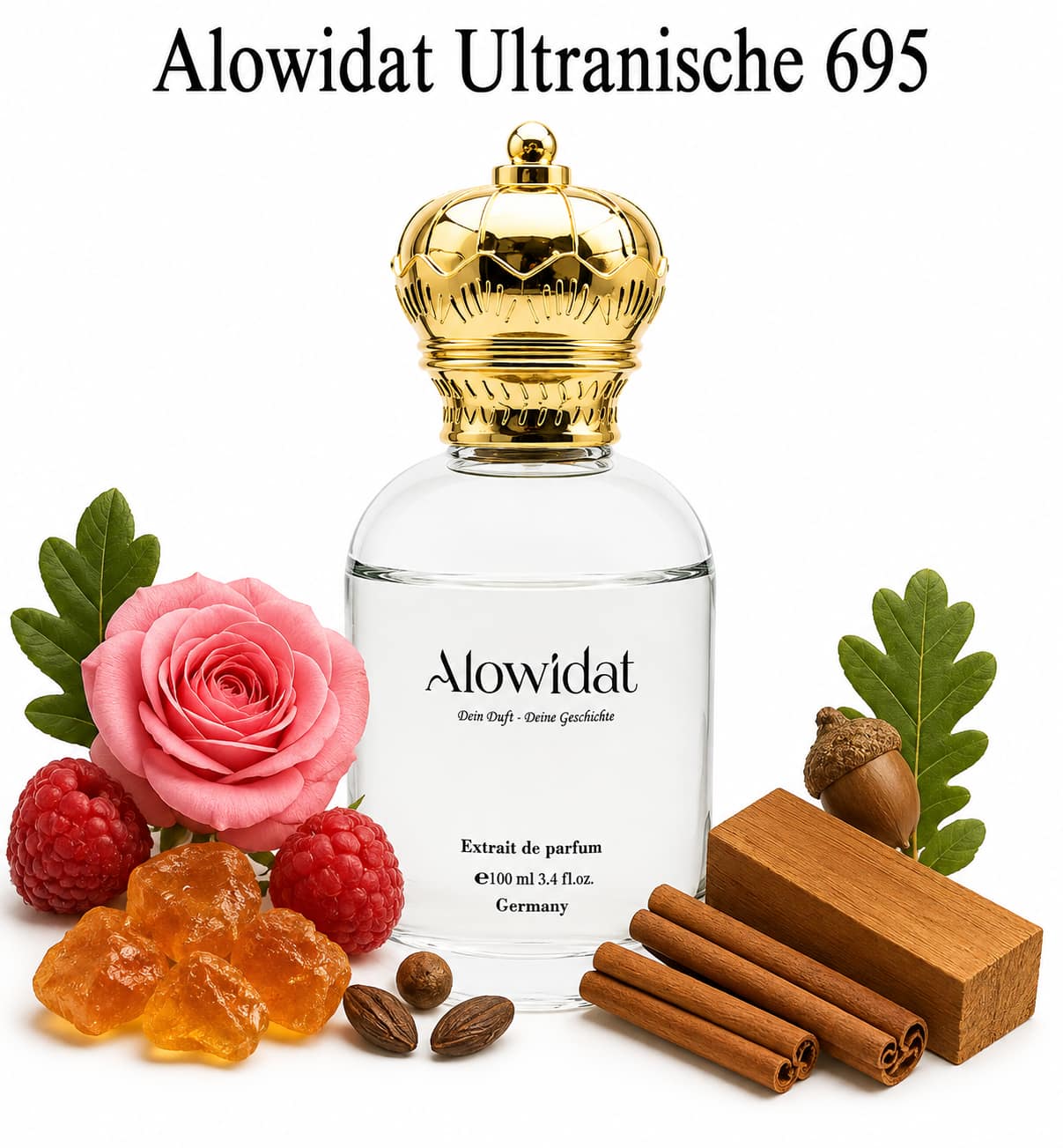 b033d880-e1f0-4606-8b02-8ff2a3b067f8 عطر للجنسين Alowidat Ultranische 695 – شرقي زهري بلمسة عنبر وحبوب تونكا دافئة - الصورة 1