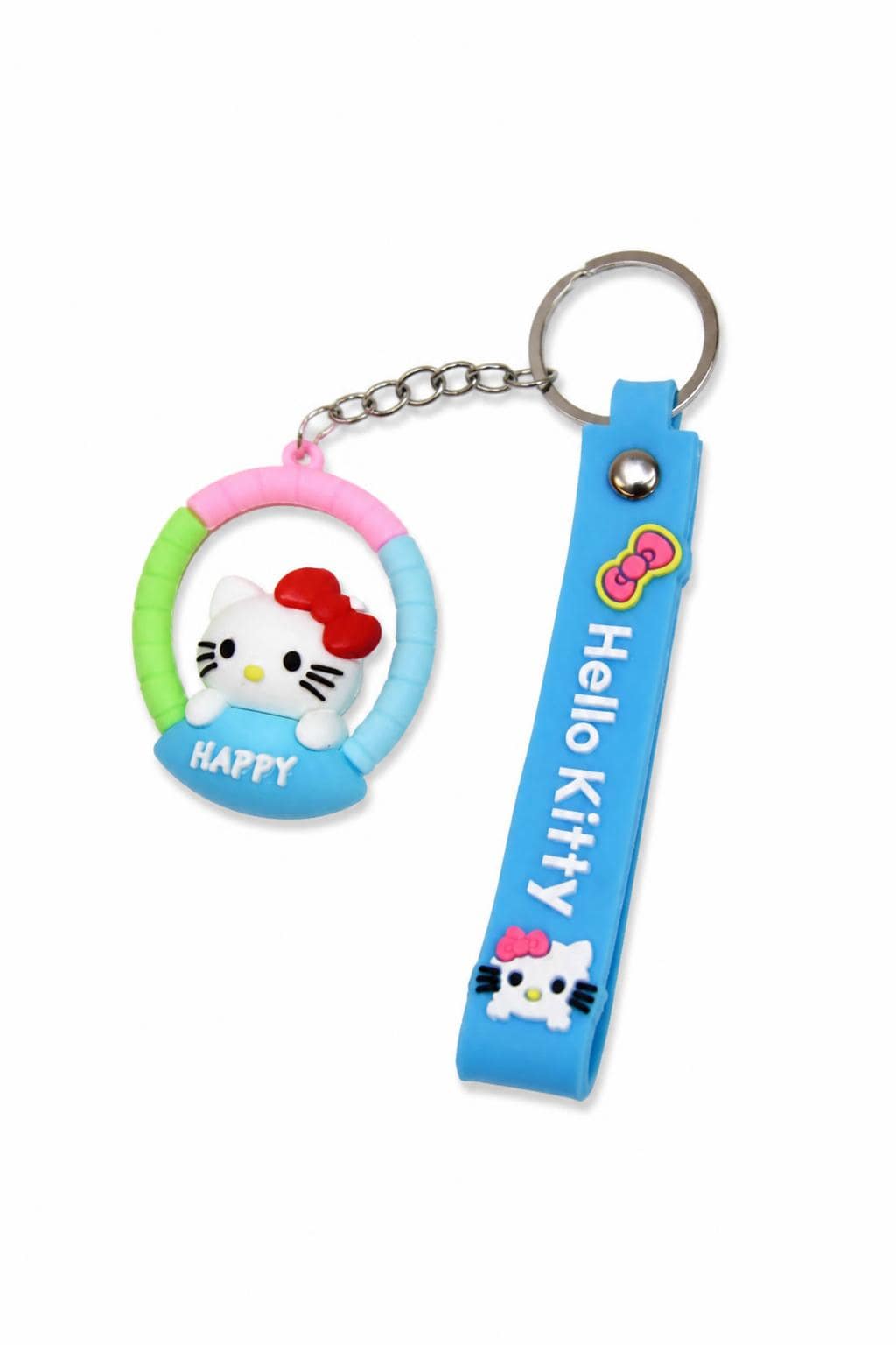 b2386004-06c6-4318-a8ed-1f3ce1a15027.jpg ميدالية مفاتيح سيليكون Hello Kitty مع قشاط - موديل 1340545 - الصورة 1