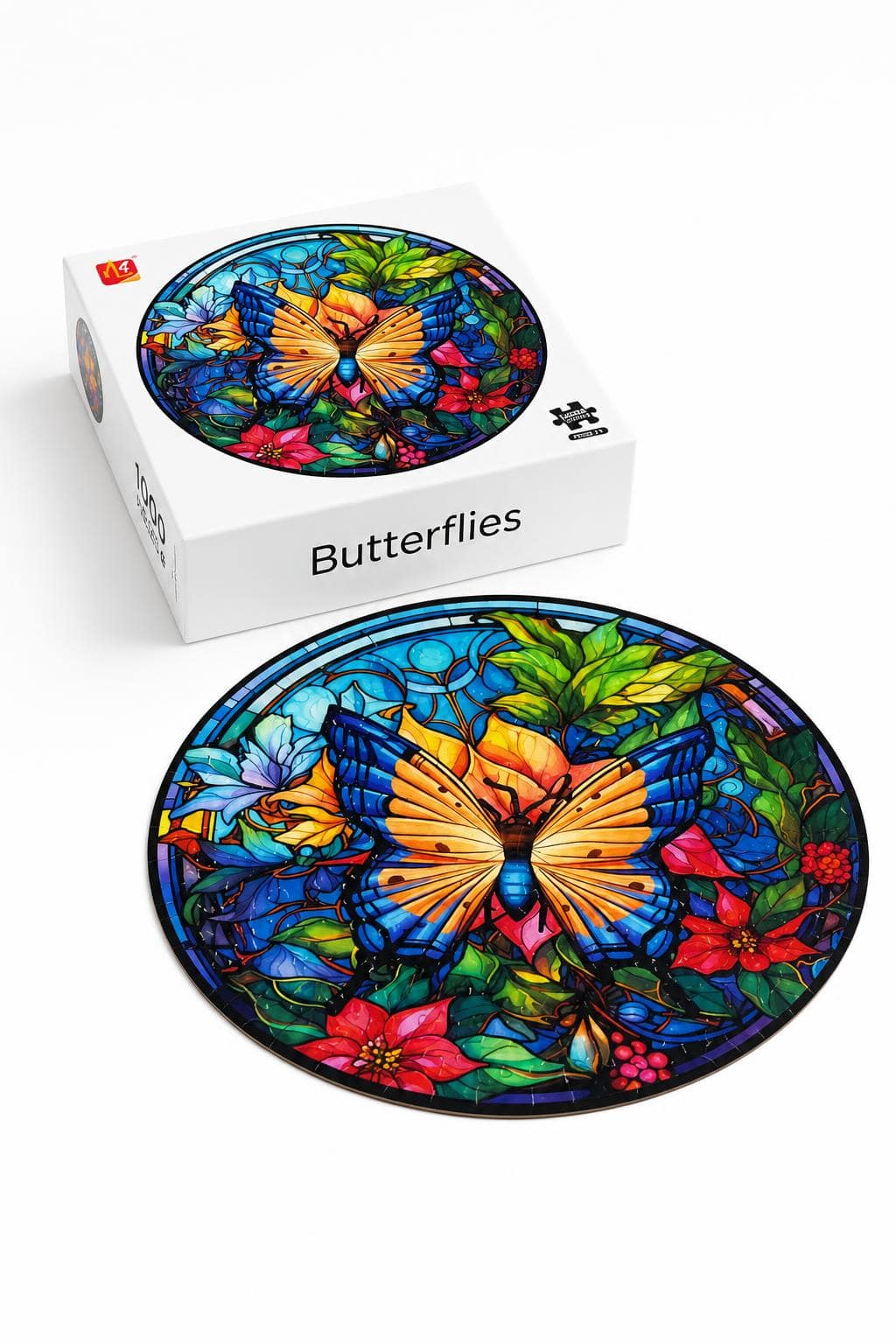 0fe68ec6-f5d3-4593-8218-c6075f75a71b-2.jpg بزل دائرية 1000 قطعة فراشة لعمر 7+ - موديل 5039104 - الصورة 1