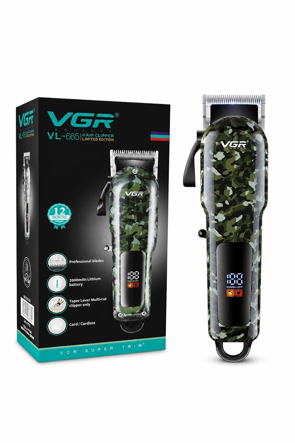 515d9b44-ff55-4581-aca7-61f975f4d82c.jpg ماكينة حلاقة VGR V-665 للرجال بشفرات ستانلس و200 دقيقة - الصورة 1