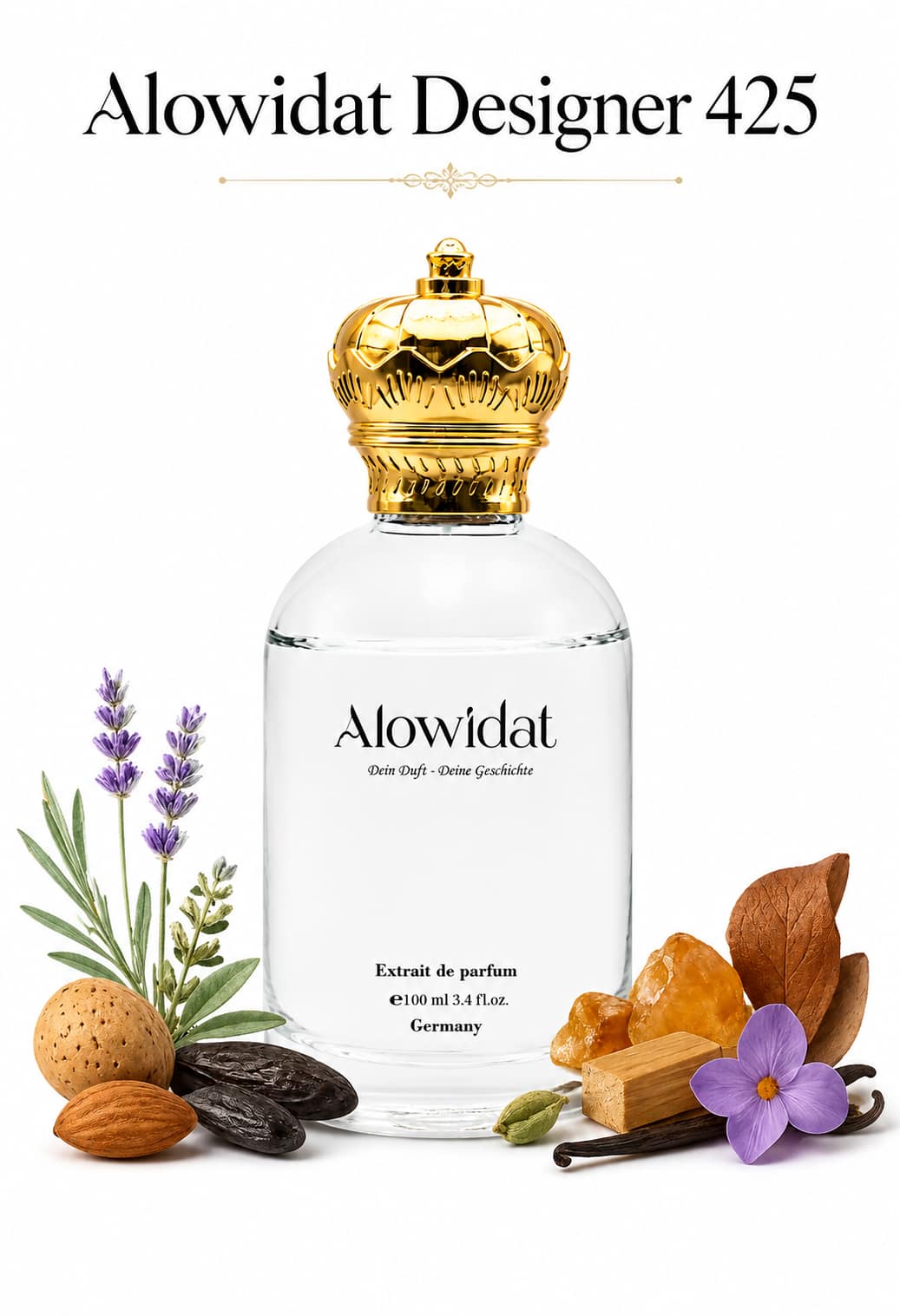 ca5e2493-b1f2-4906-8b5f-d32b91957b73 عطر للجنسين Alowidat Designer 425 – جلدي عطري بلمسة لافندر وعنبر دافئة - الصورة 1