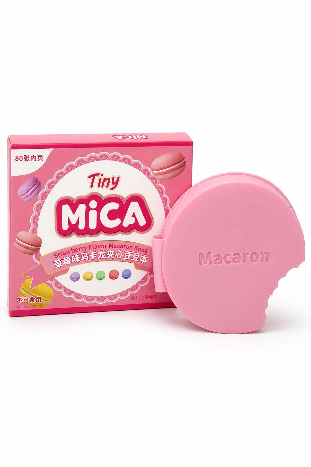 e01c13c0-e816-4dc7-9cf0-2b65854a792e.jpg دفتر Tiny Mica ماكرون معطر بالفراولة - 6646 - الصورة 1