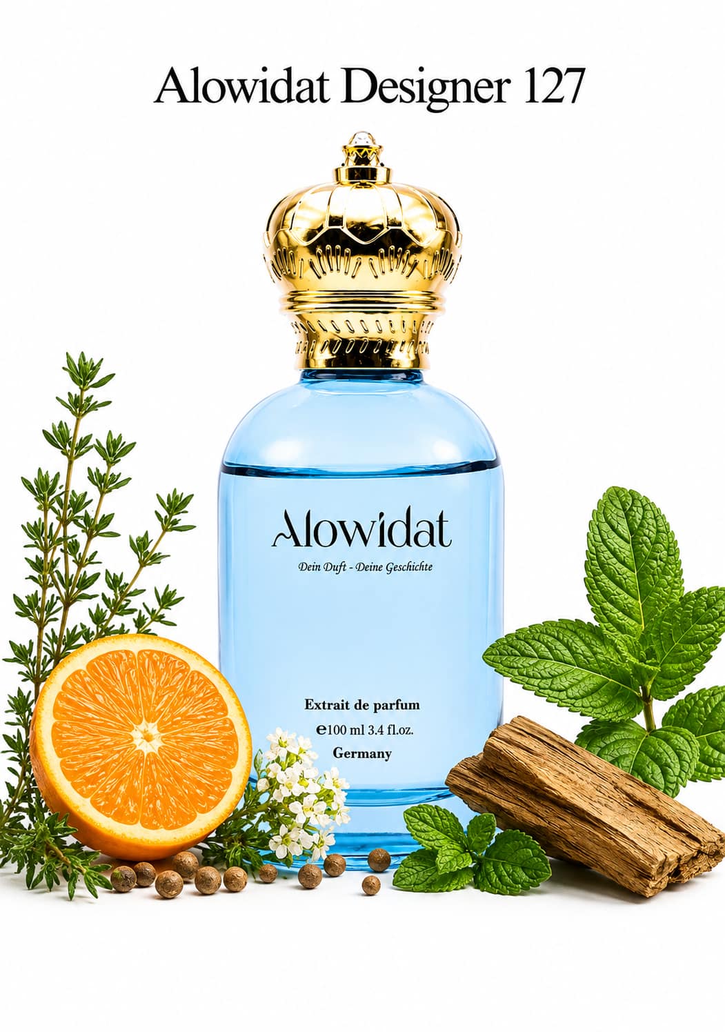 1437c1ec-3b05-467b-aaf8-e94ab4b703f2 عطر رجالي Alowidat Designer 127 – عطري أخضر بلمسة خشبية دافئة - الصورة 1
