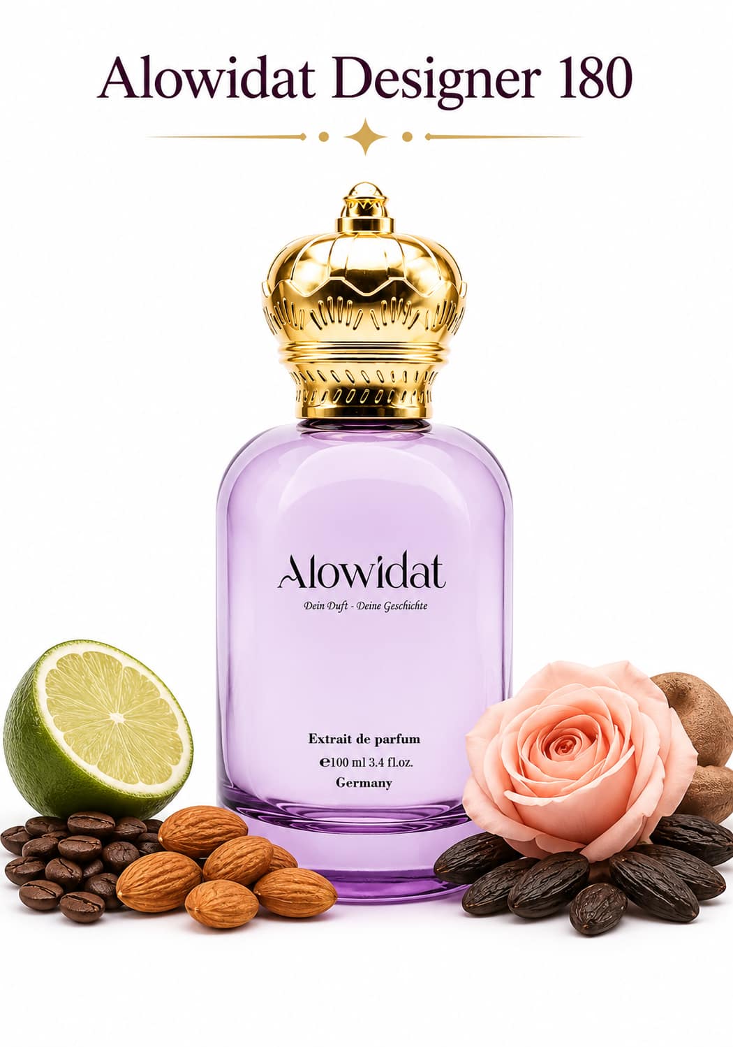 bdf7b3c6-6b74-40ab-a3b5-87f8aca1d3a9 عطر نسائي Alowidat Designer 180 – زهري شرقي بلمسة قهوة وتوابل دافئة - الصورة 1