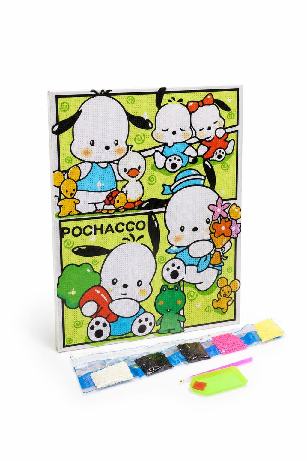 1ba2b952-8883-41f1-9bac-78eccc285769.jpg لوحة تلوين ستراس Pochacco ببرواز خشبي 30*40 سم - 4900637 - الصورة 1