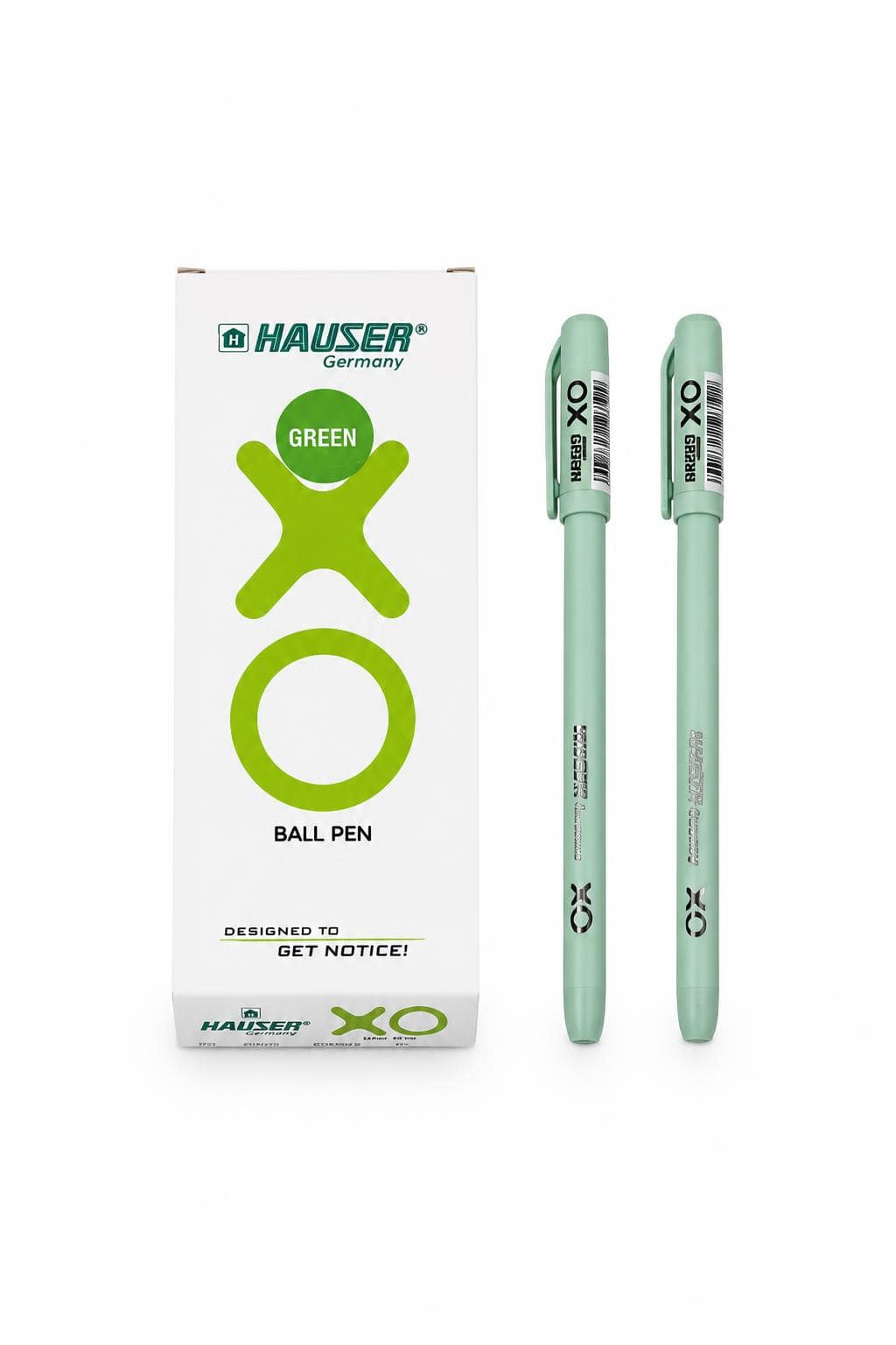 824b8eb4-3b30-47b7-bc78-0b074be2ef5a-1.jpg قلم حبر جاف HAUSER XO أخضر مقاس 0.7 - موديل 4576 - الصورة 1