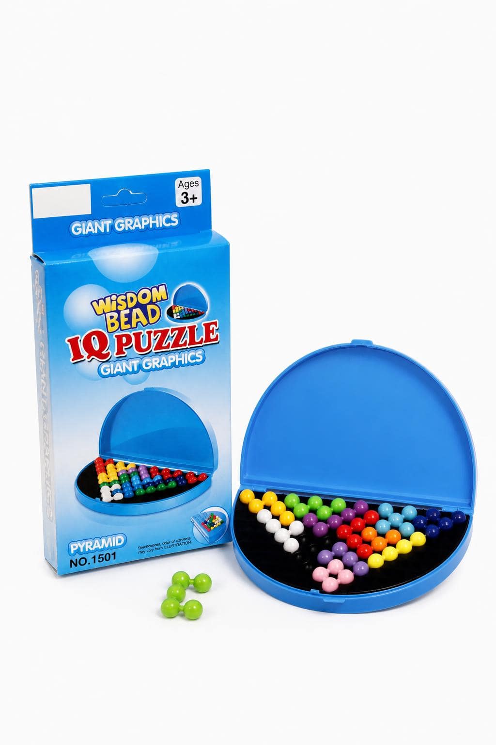 9671af1a-28ef-4a99-9a39-d01fd77d1ffe.jpg لعبة مثلث ذكاء IQ PUZZLE بقطع ملونة لعمر 3+ - 6508235 - الصورة 1