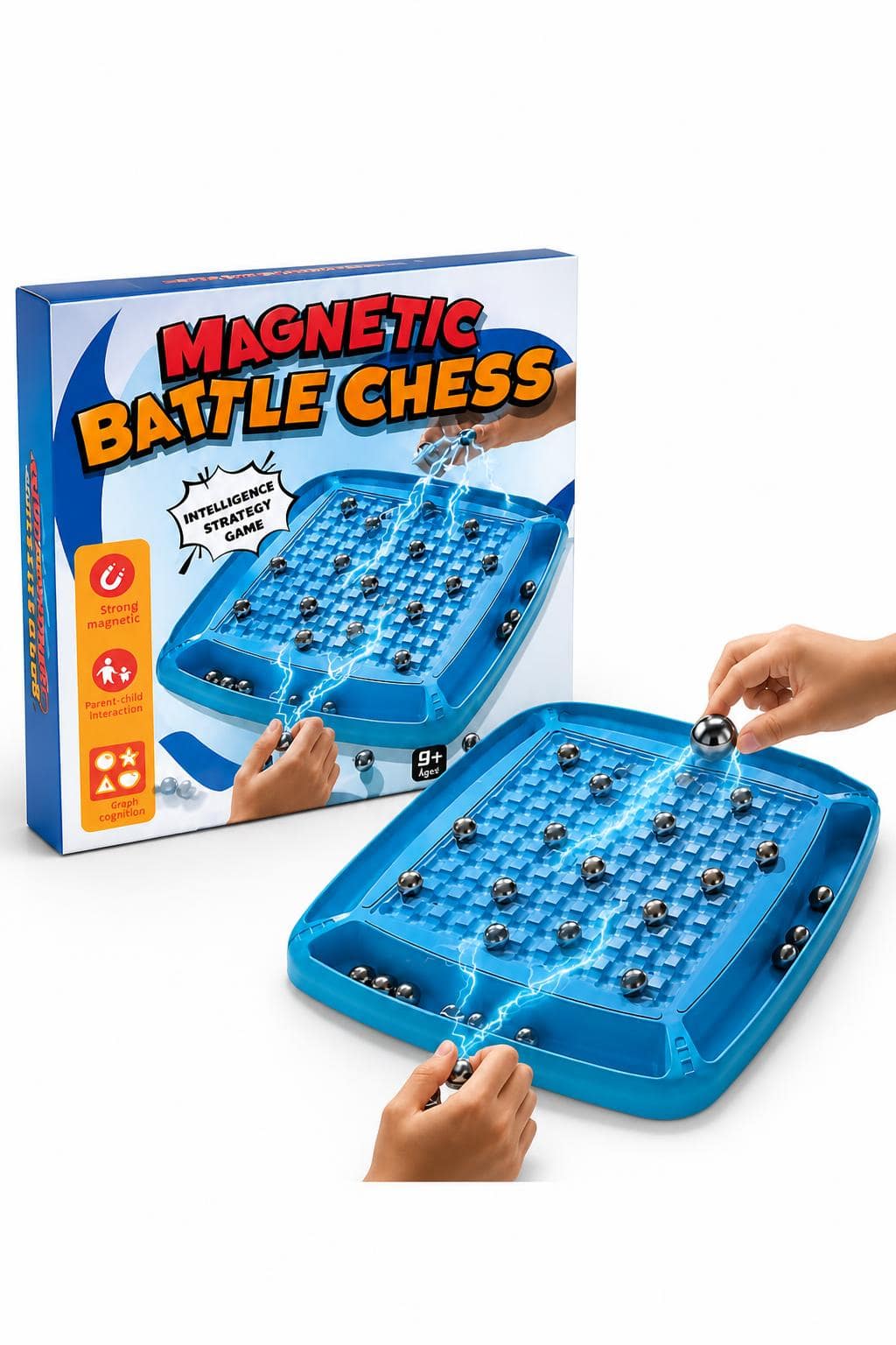 ae34a565-5fa1-4575-8211-8f82fa7f2445.jpg لعبة دار النخبة Magnetic Battle Chess للاعبين 9+ موديل 2910790 - الصورة 1