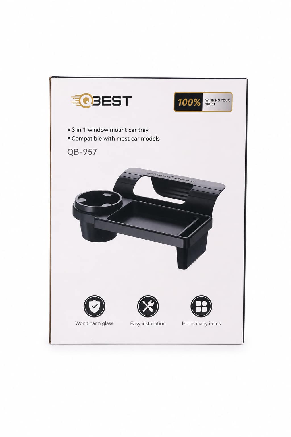 579befb0-d163-41e5-bb6a-bc9269c5b1b3.png طاولة سيارة QBest QB957 تثبت على النافذة 3 في 1 - الصورة 1